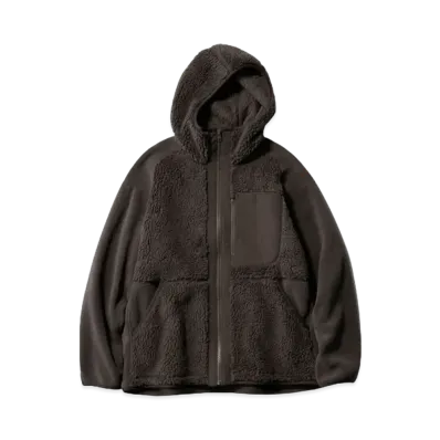Uniqlo x White Mountaineering Fleece Full-Zip Parka "Dark Brown"