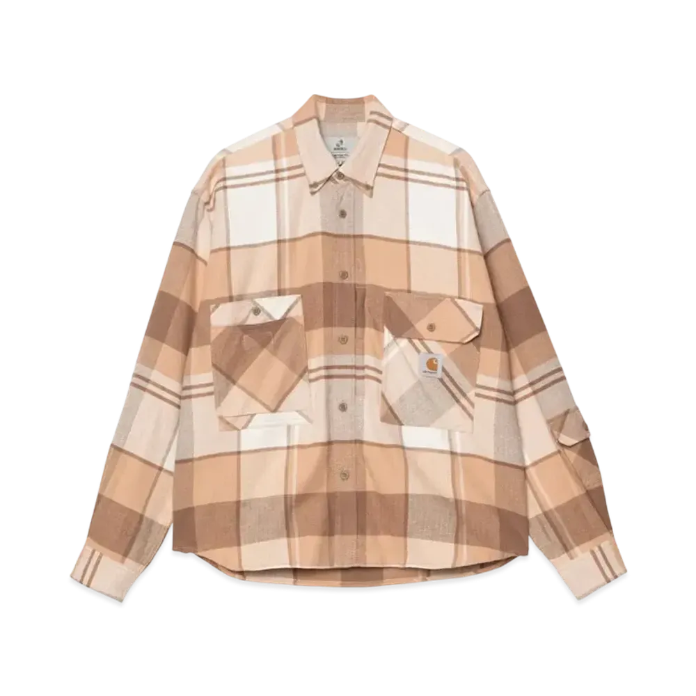 Carhartt WIP x INVINCIBLE with Shinsuke Nakada L/S Work Shirt Max "Coca Mocha"