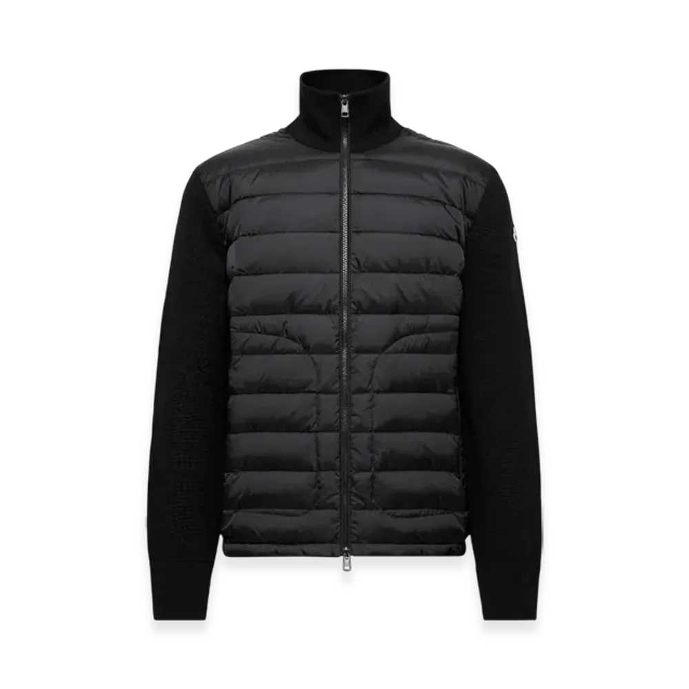 MONCLER Padded Zip-Up Cardigan "Black"