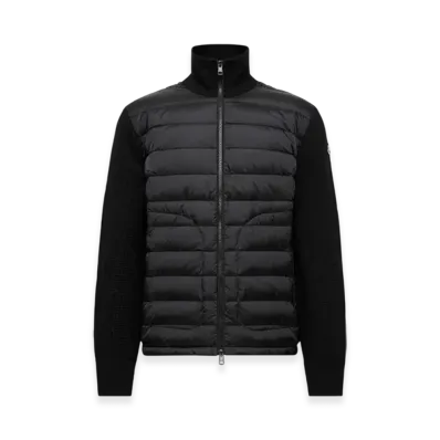 MONCLER Padded Zip-Up Cardigan "Black"