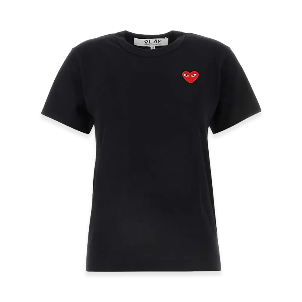 PLAY COMME des GARCONS Women's Cotton T-Shirt "Black"