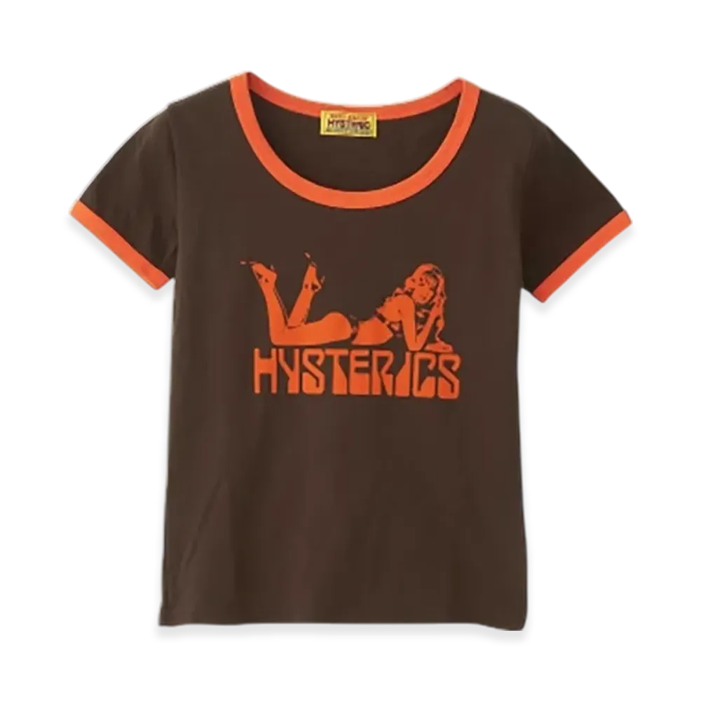 HYSTERIC GLAMOUR Woman Scorpion Chibi T-Shirt "Brown"