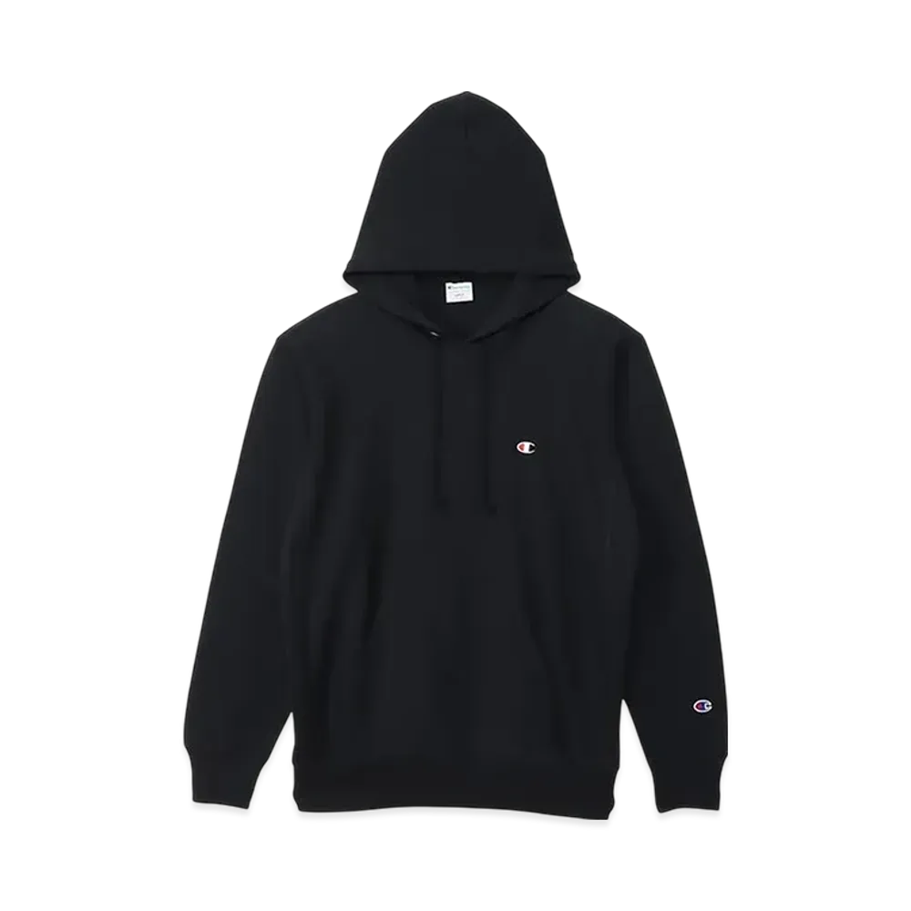 Champion Reverse Weave Hooded Sweatshirt "Midnight Black"
