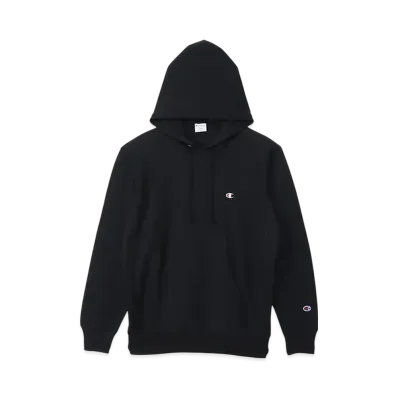 Champion Reverse Weave Hooded Sweatshirt "Midnight Black"