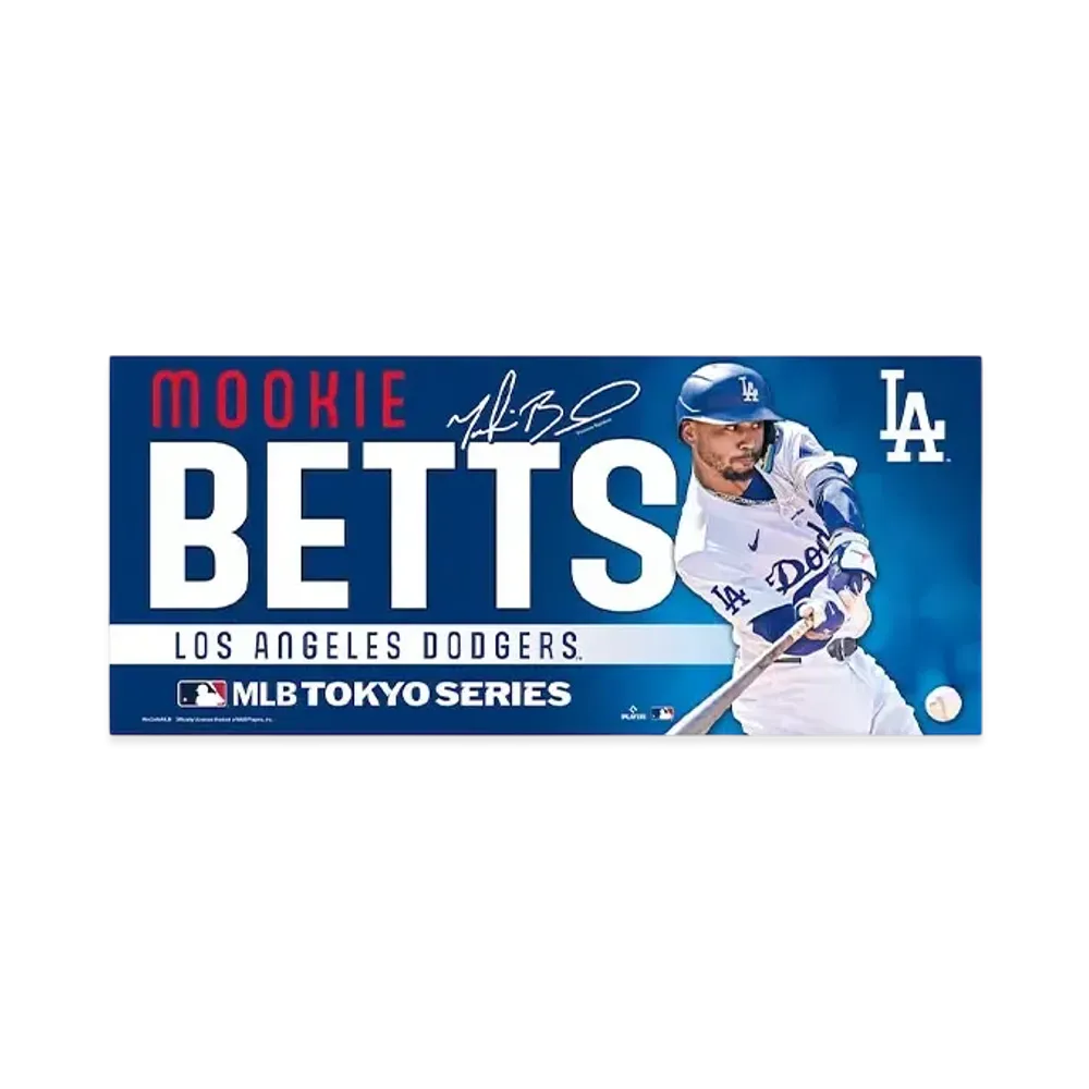 MLB Wincraft Dodgers Mookie Betts Tokyo Series Opening Game Face Towel