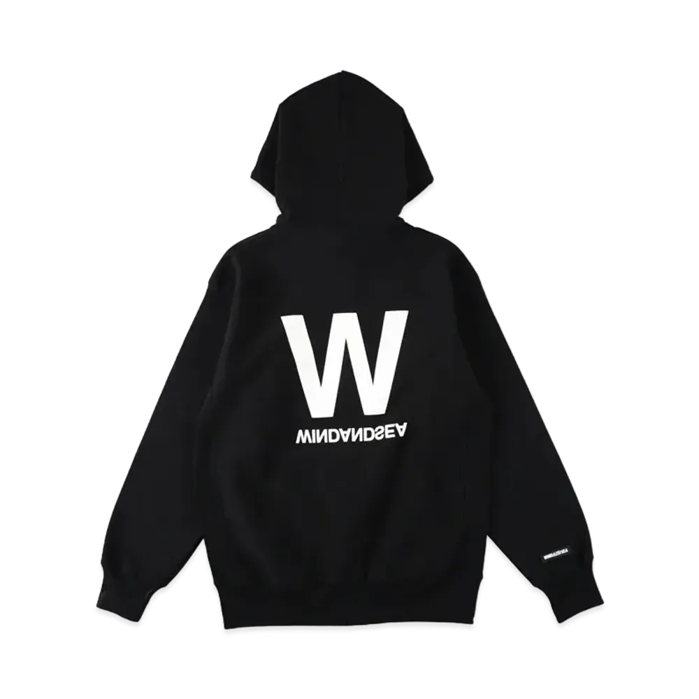 WIND AND SEA W Zip-Up Fleece Hoodie "Black"