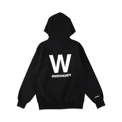 WIND AND SEA W Zip-Up Fleece Hoodie "Black"