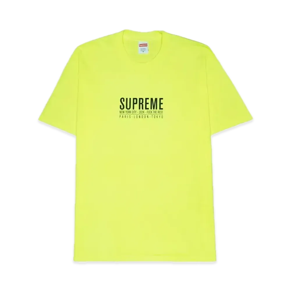 Supreme Paris Tee "Fluorescent Yellow"