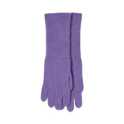 AURALEE Baby Cashmere Kniit Long Gloves "Purple"