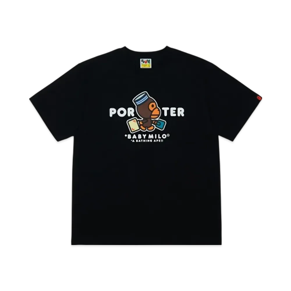 PORTER x A BATHING APE Baby Milo Tee "Black"