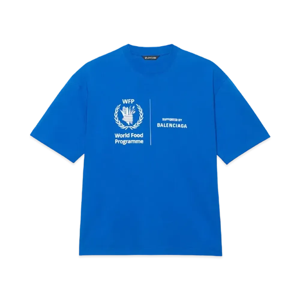 BALENCIAGA WFP Medium Fit T-shirt "Blue"