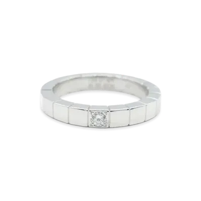 Cartier Raniere Ring 1P Diamond "White Gold"