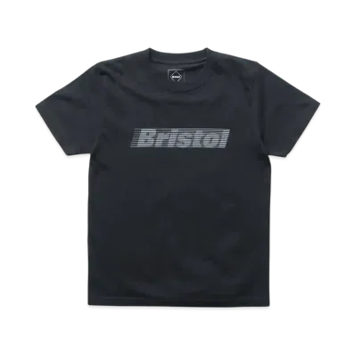 F.C.Real Bristol for Kids Effect Line Logo S/S Tee "Black"