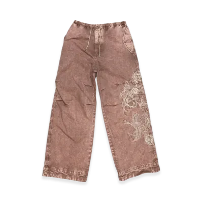 Acne Studios Embroidered trousers "Old Pink/Rust Orange"