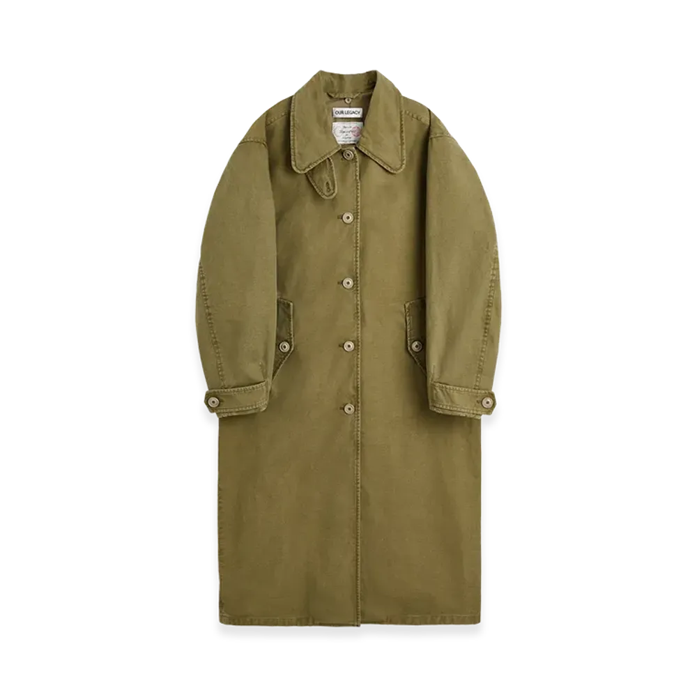 OUR LEGACY Women's Tundra Coat "Pigment Khaki Knife Edge Twill"