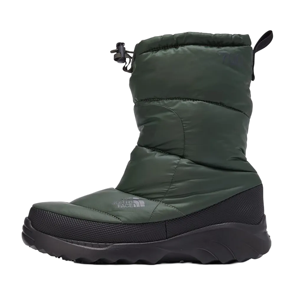 The North Face Nuptse Traction Bootie "Bottle Green/TNF Black"