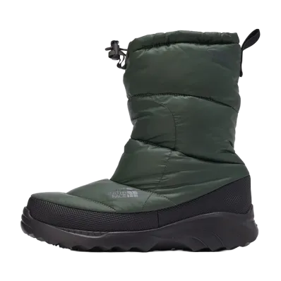 The North Face Nuptse Traction Bootie "Bottle Green/TNF Black"