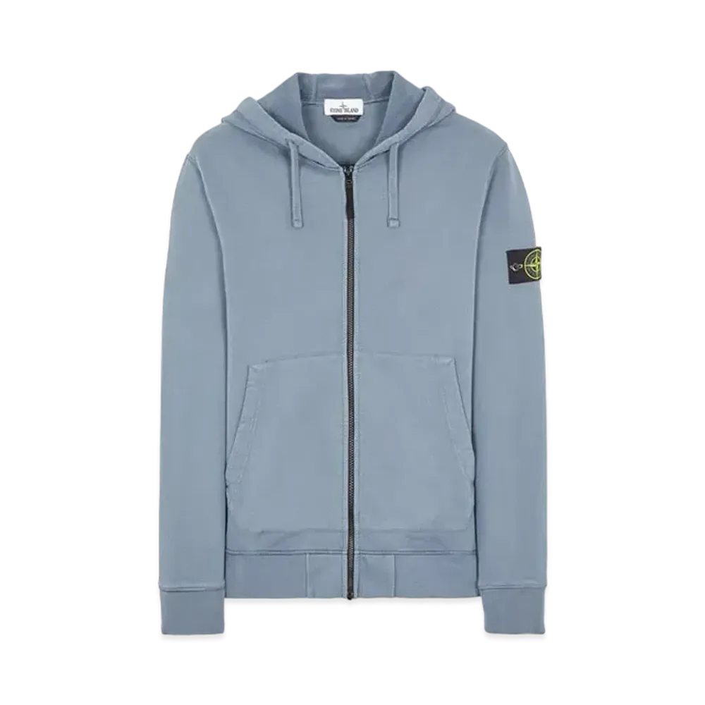 Stone Island 64220 BRUSHED COTTON FLEECE "Pastel Blue"
