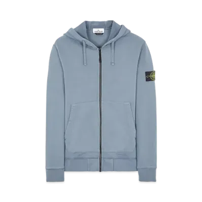 Stone Island 64220 BRUSHED COTTON FLEECE "Pastel Blue"