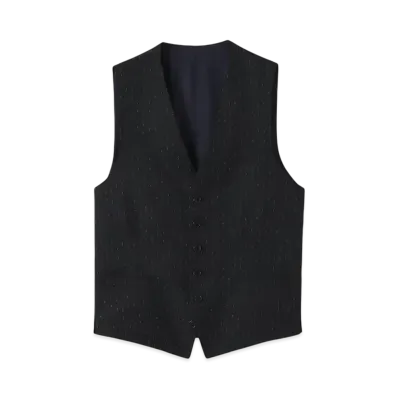 Paul Smith Slab Stripe 6B Vest "Black"
