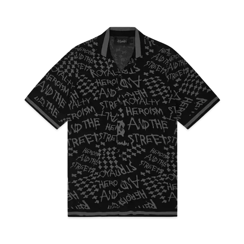 KSUBI Heroism Knit Resort SS Shirt Black "Black"