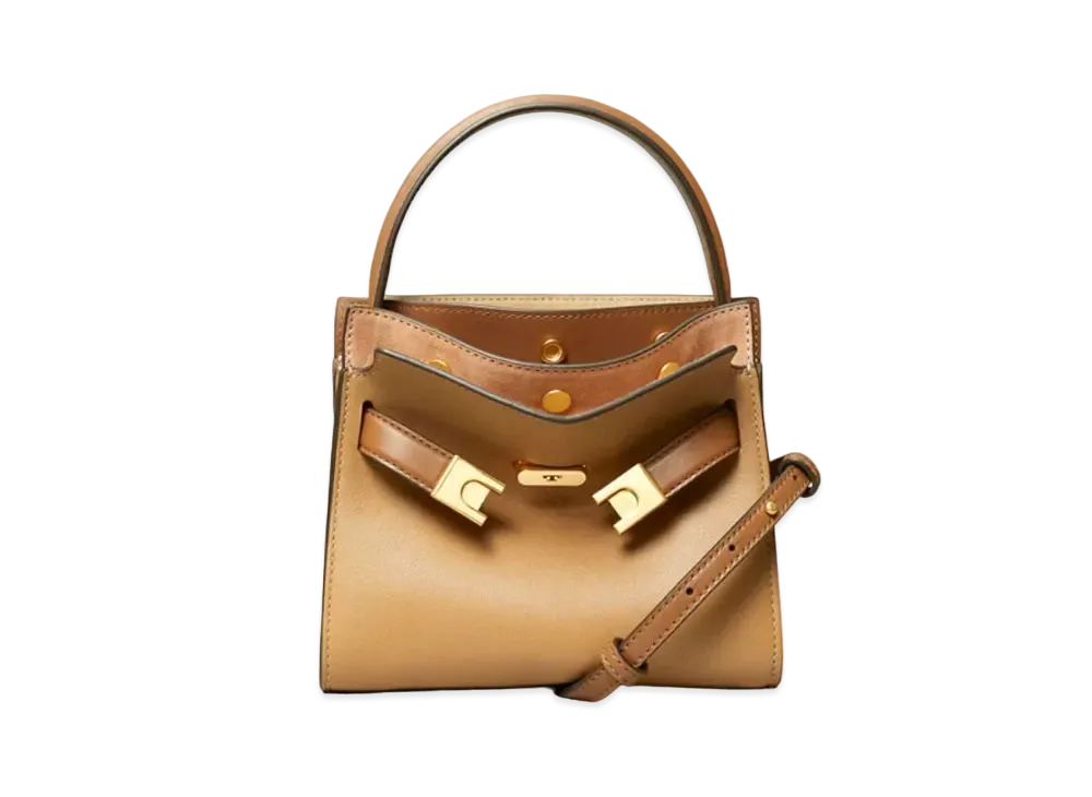 Tory Burch Lee Radziwill Petite Double Bag "Tiramisu"