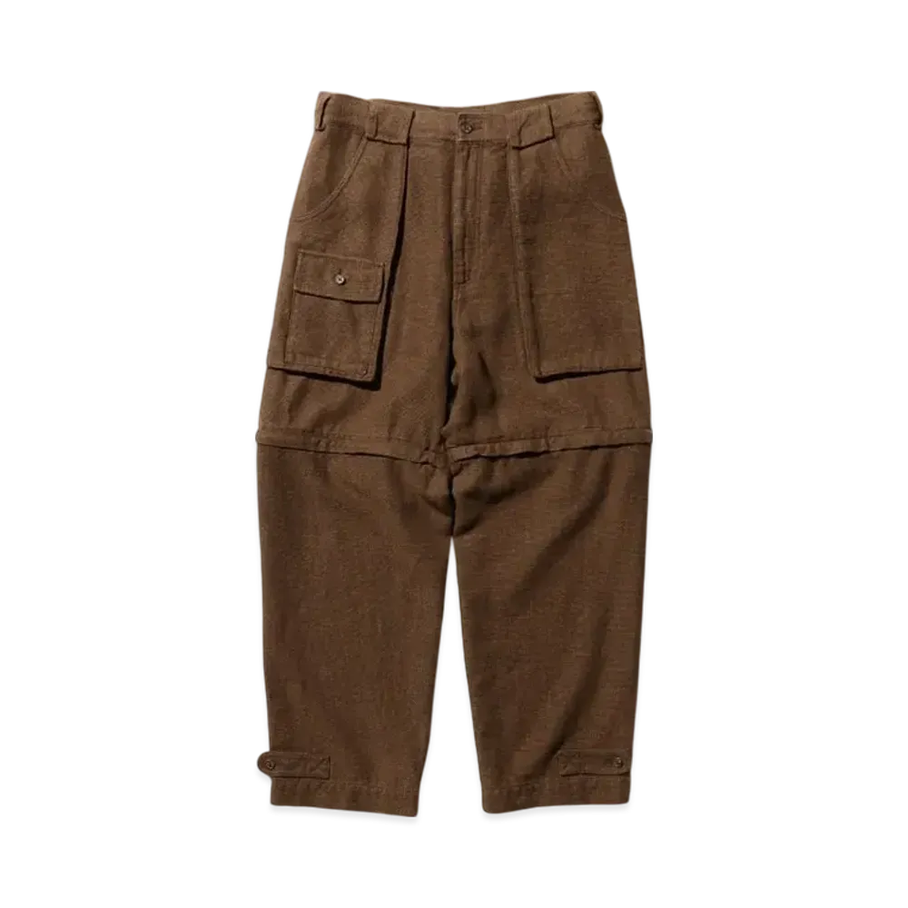BEAMS Bush Pants 2 Cotton Linen "Brown"