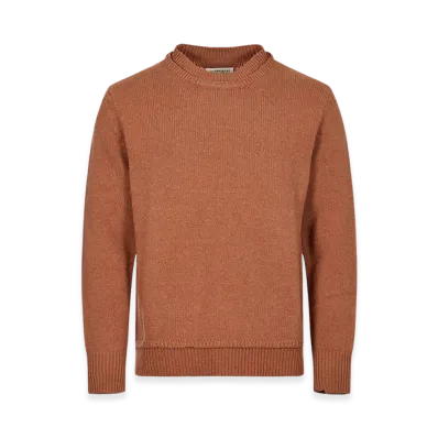 Maison Margiela Back Stitch Double Neck Wool Sweater "Brown"