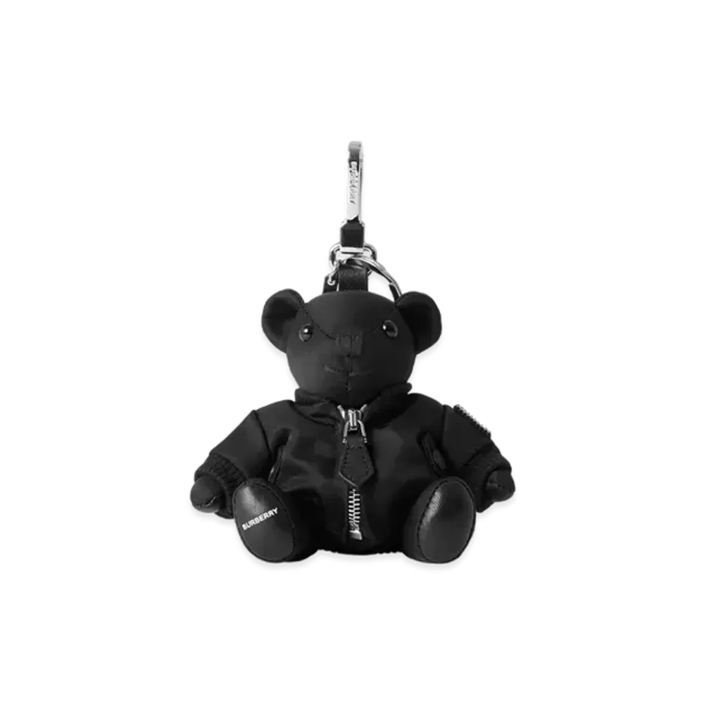 Burberry Thomas Bear Charm In Bomber Jacket "Black"