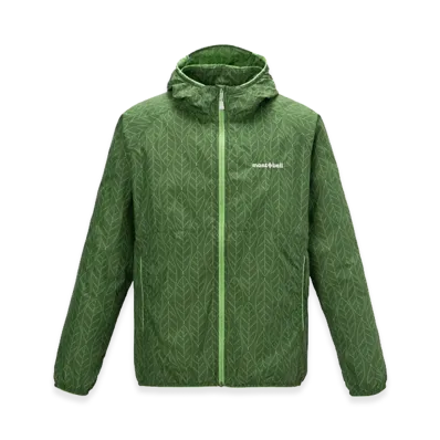 mont-bell Kid's Wind Blast Print Parka "Green"