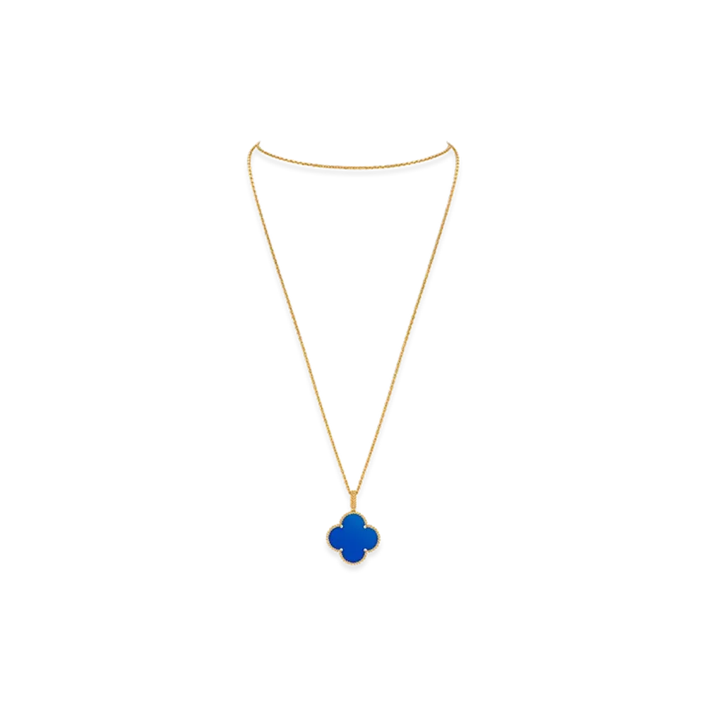 Van Cleef & Arpels Magic Alhambra long necklace 1 motif "18K Yellow gold/Agate"