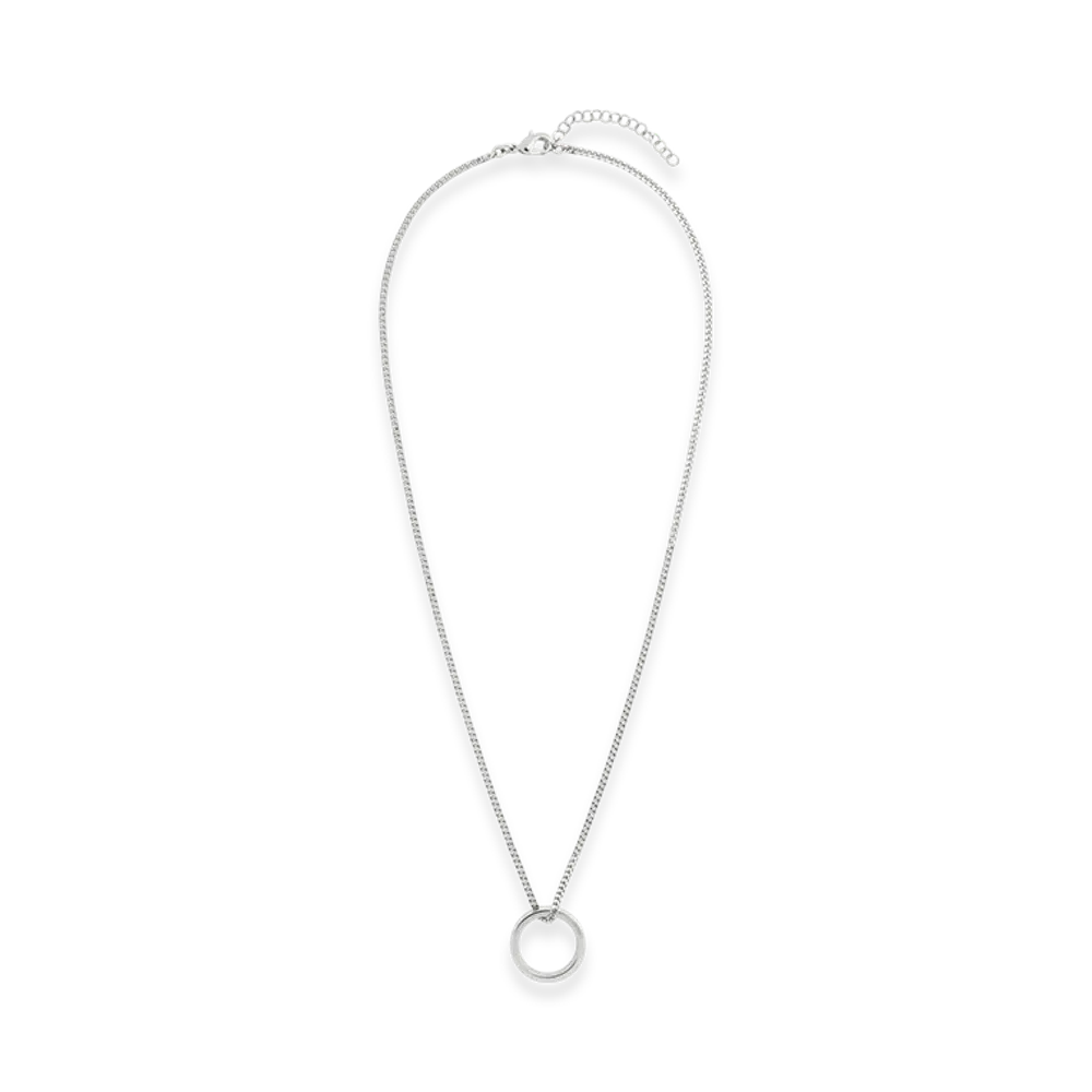 MM6 Maison Margiela Year Of The Snake Numeric Necklace "Polished Silver/Red"
