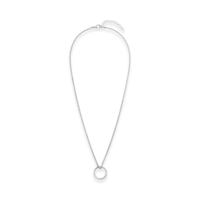 MM6 Maison Margiela Year Of The Snake Numeric Necklace "Polished Silver/Red"