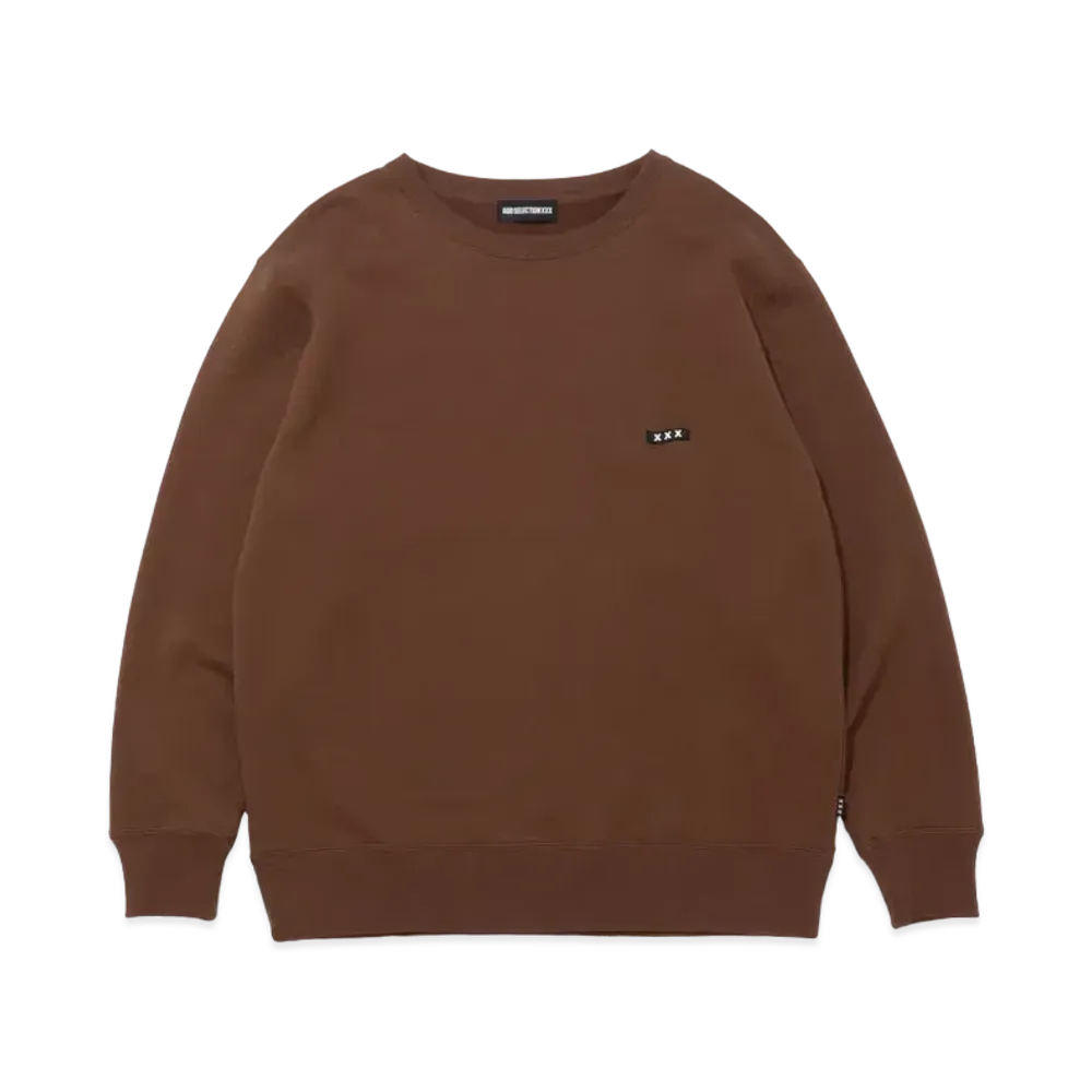 GOD SELECTION XXX Crew Neck Sweat Shirt GX-S22-CS-01 "Brown"