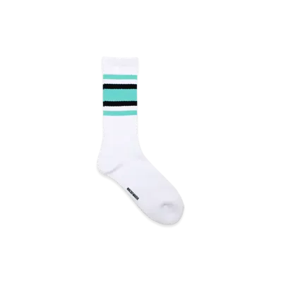 WACKO MARIA Sports Socks "White/Green"