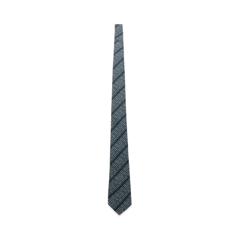 Yohji Yamamoto Pour Homme STRIPE JQ DERBY TIE C "Navy"