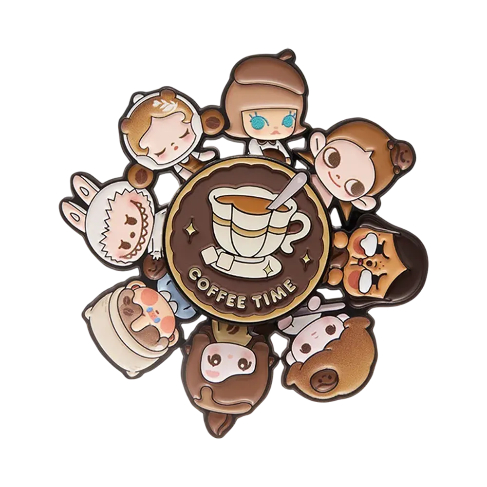 POP MART POP BEAN Coffee Factory Series - Spinning Badge