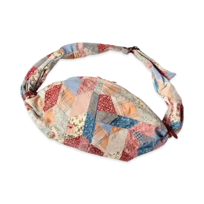 KAPITAL Yabane Quilt Patchwork Snufkin Bag "Tricolor"