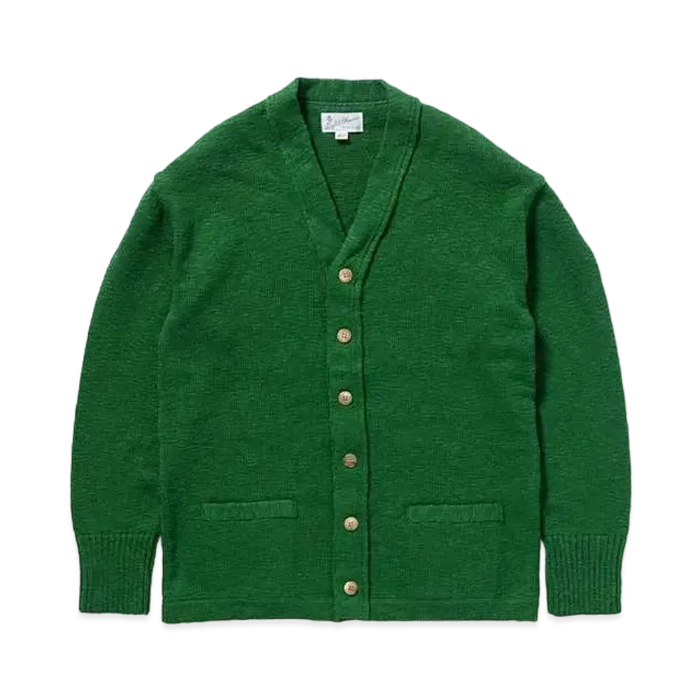 THE REAL McCOY'S Cotton Summer Cardigan "Green"