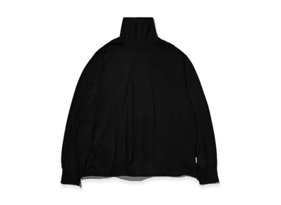 CLESSTE Merino Wool L/S Turtleneck Tee "Black"