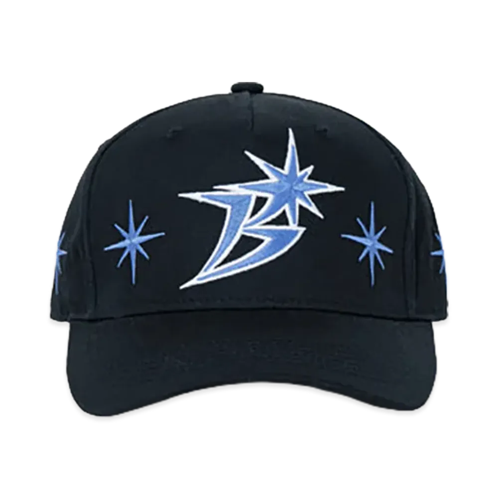 BoTT B Logo Sparkle Structured 5-Panel Cap "Black"