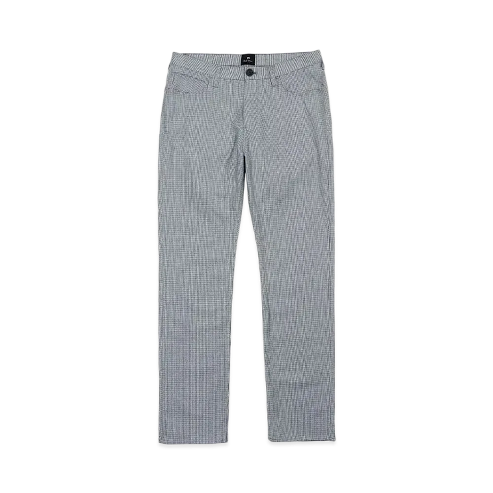 Paul Smith Houndstooth Stretch Trousers "Blue"