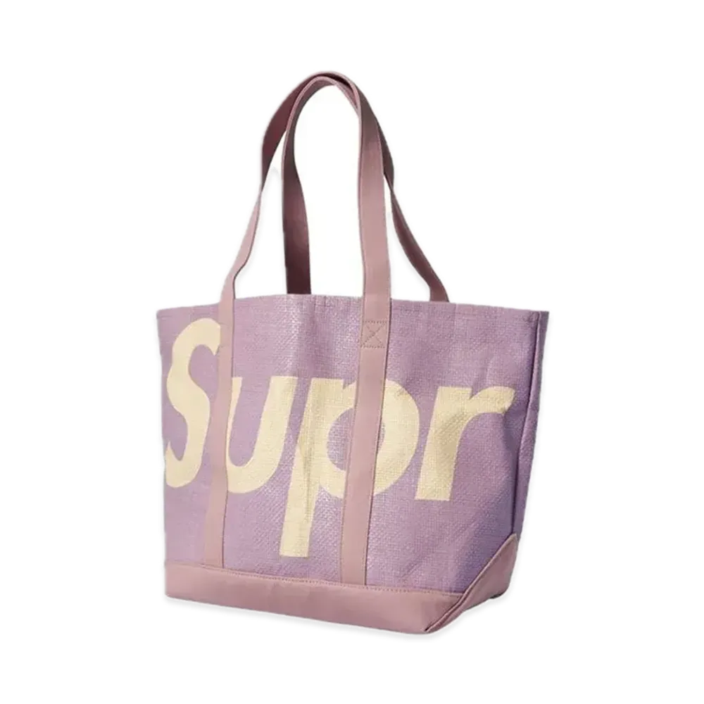 Supreme Raffia Tote "Purple"
