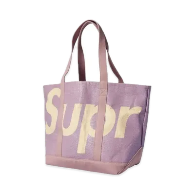 Supreme Raffia Tote "Purple"