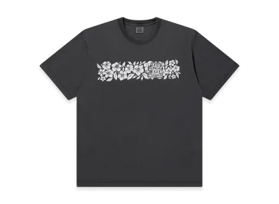 BlackEyePatch Hibiscus Stripe OG Label Tee "Washed Black"