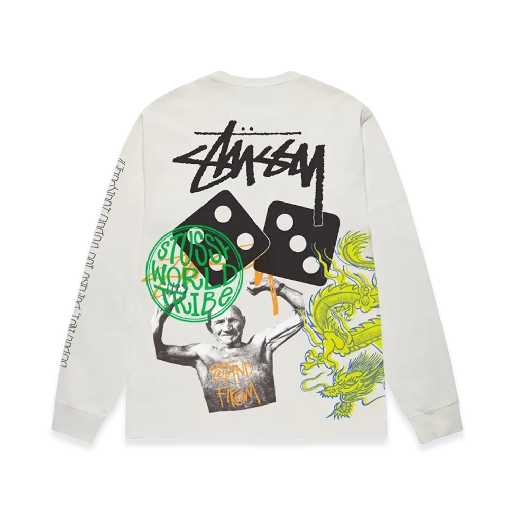 Stussy Strike Pigment Dyed LS Tee "Natural"