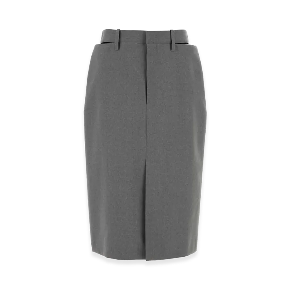 Jil Sander Women's Wool Skirt "Gray"