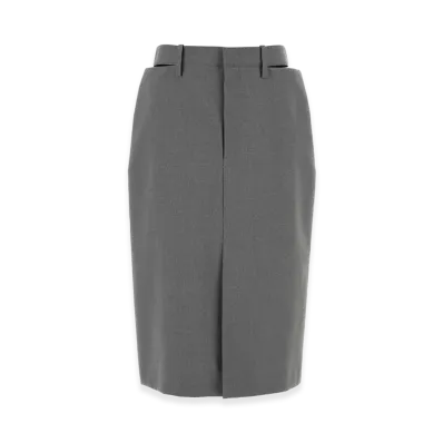 Jil Sander Women's Wool Skirt "Gray"