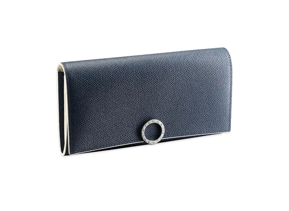 BVLGARI Clip Large Wallet "Blue"