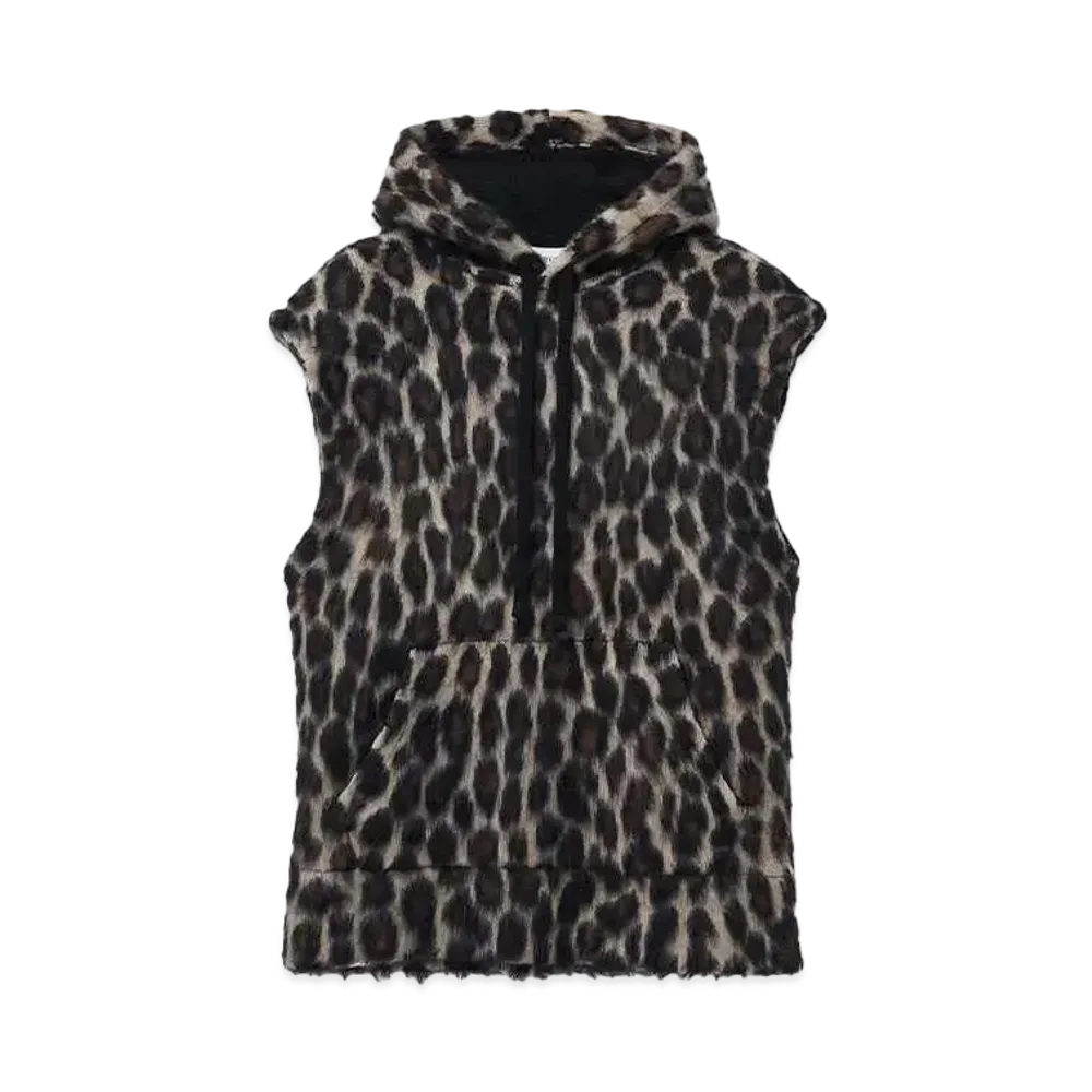 Alexander McQUEEN Sleeveless Hooded Sweatshirt "Beige"